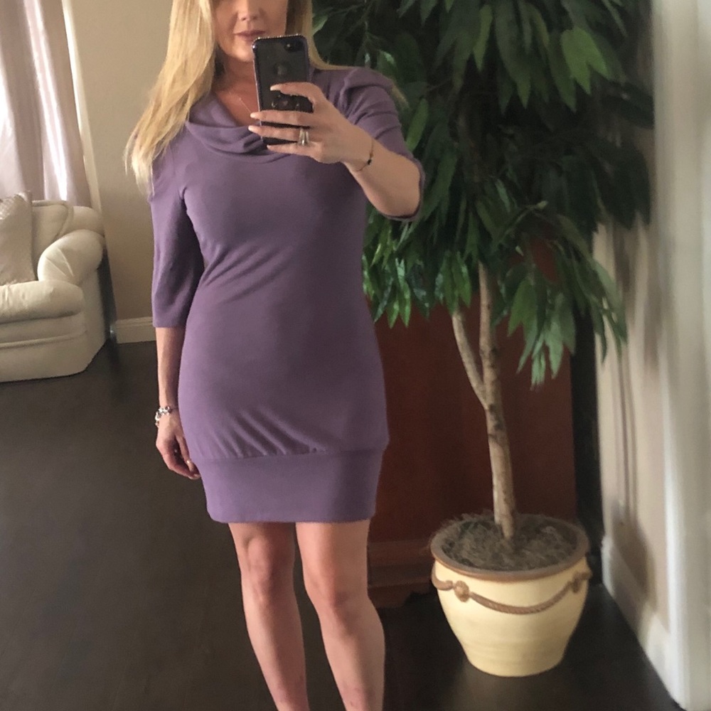 Purple knit sweater dress size 4/6